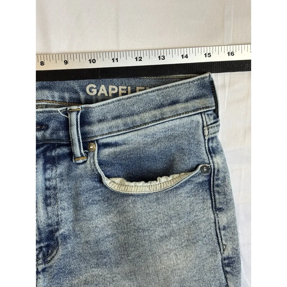 Gap‎ Men's 31X34 Gapflex Max Skinny Ripped Distressed Jeans Urban Streetwear